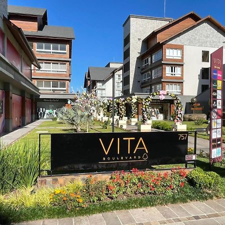 格拉玛多Loft Novo Aconchegante A 500M Da Rua Coberta公寓 外观 照片