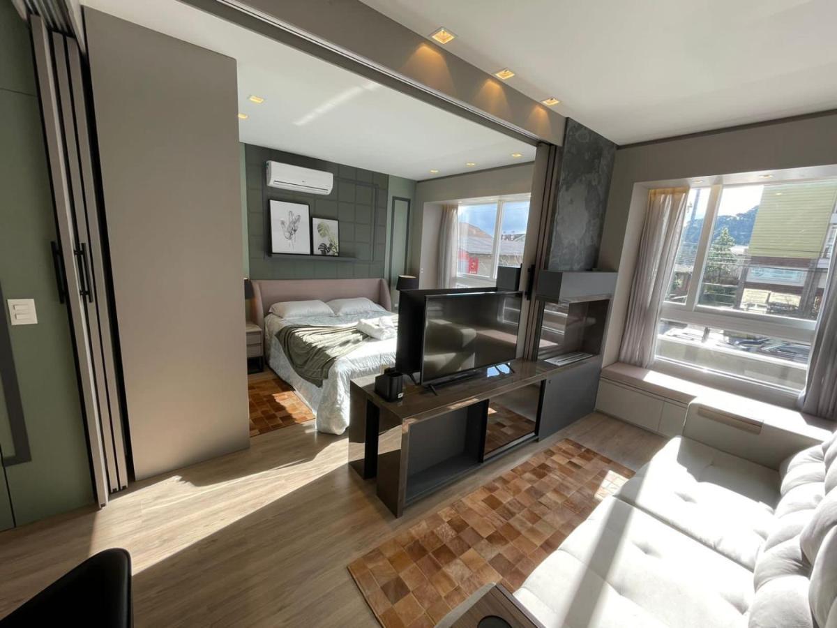 格拉玛多Loft Novo Aconchegante A 500M Da Rua Coberta公寓 外观 照片