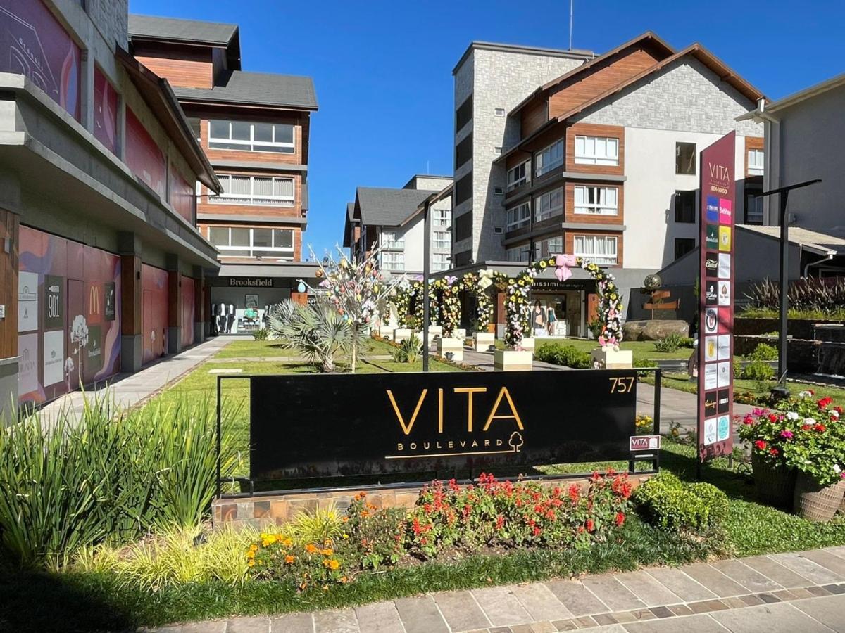 格拉玛多Loft Novo Aconchegante A 500M Da Rua Coberta公寓 外观 照片