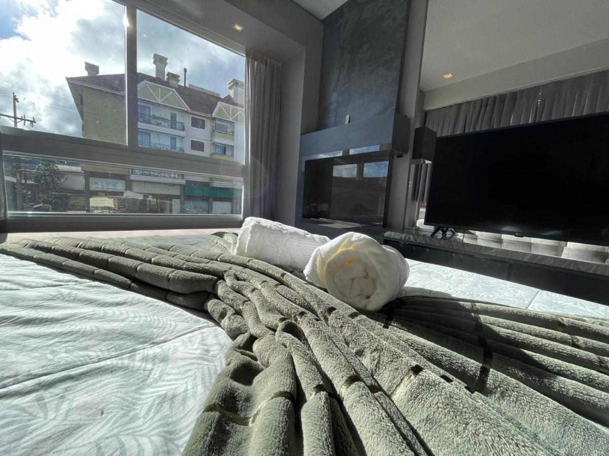 格拉玛多Loft Novo Aconchegante A 500M Da Rua Coberta公寓 外观 照片