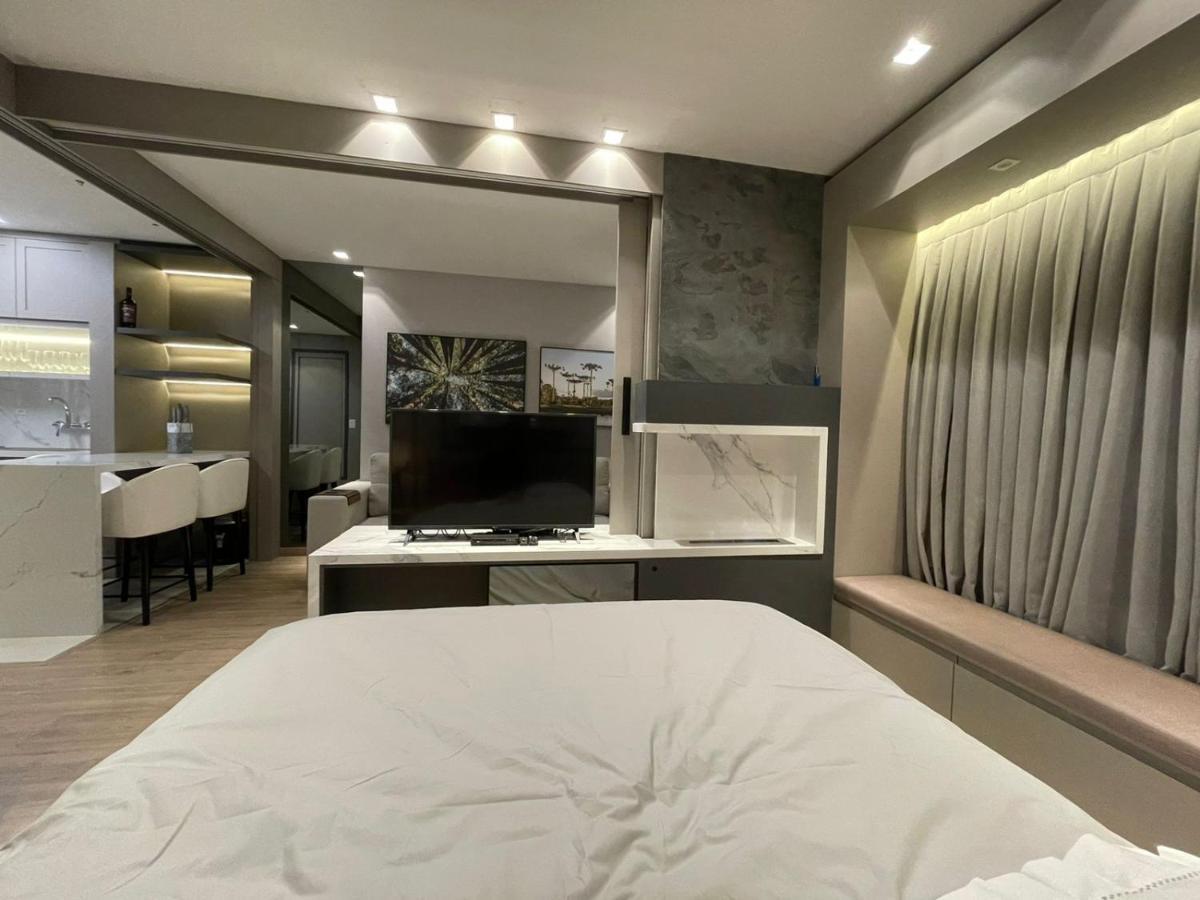 格拉玛多Loft Novo Aconchegante A 500M Da Rua Coberta公寓 外观 照片